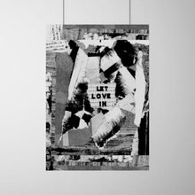 Charger l&#39;image dans la galerie, Let Love In noir et blanc © Sunday art
